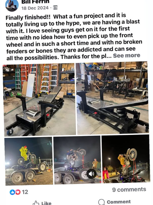Mathiew Levesque — real Wild Wheelies build, shared on Facebook