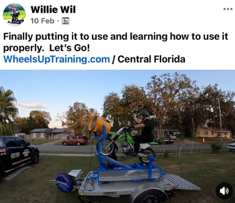 Ross Soden — real Wild Wheelies build, shared on Facebook